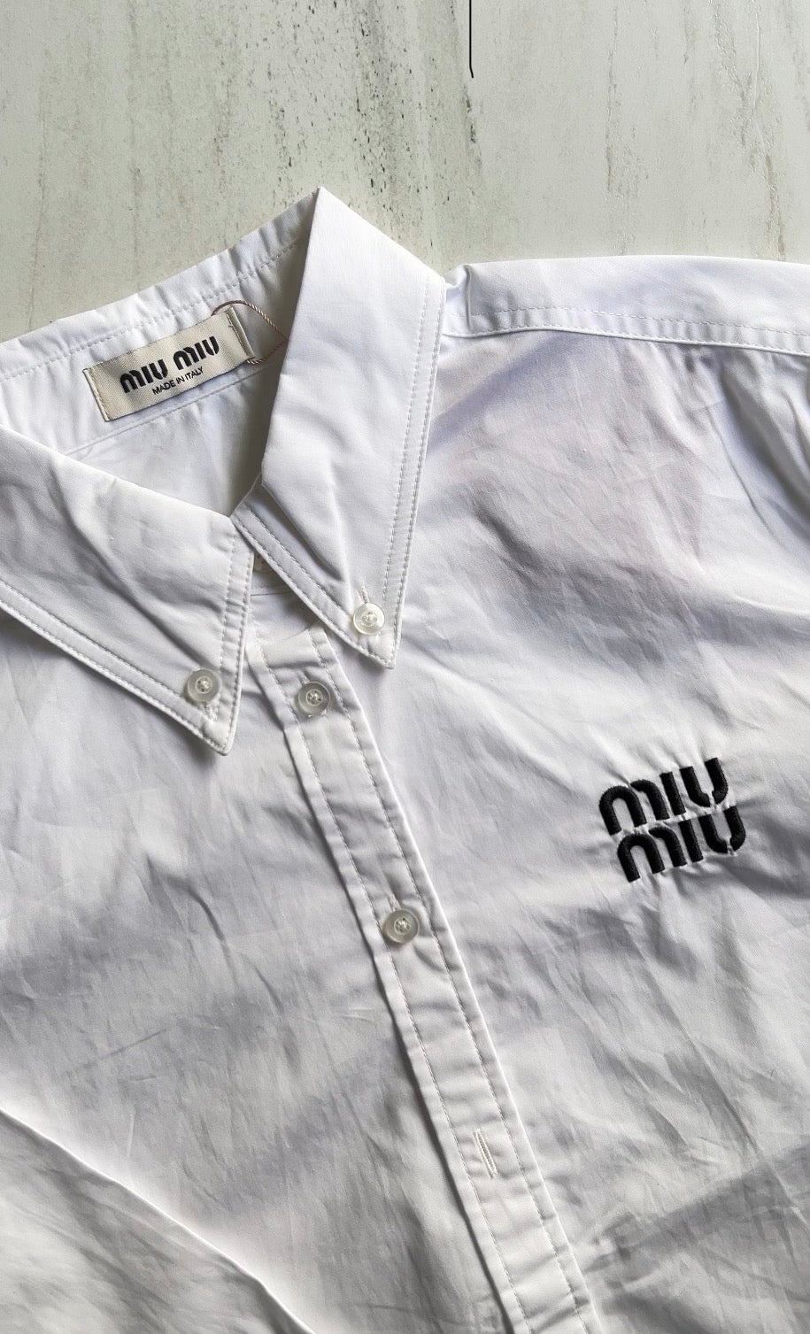 Miu Miu Camisa Cropped