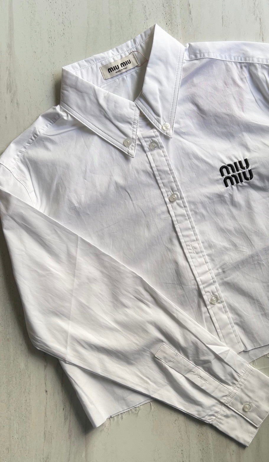 Miu Miu Camisa Cropped